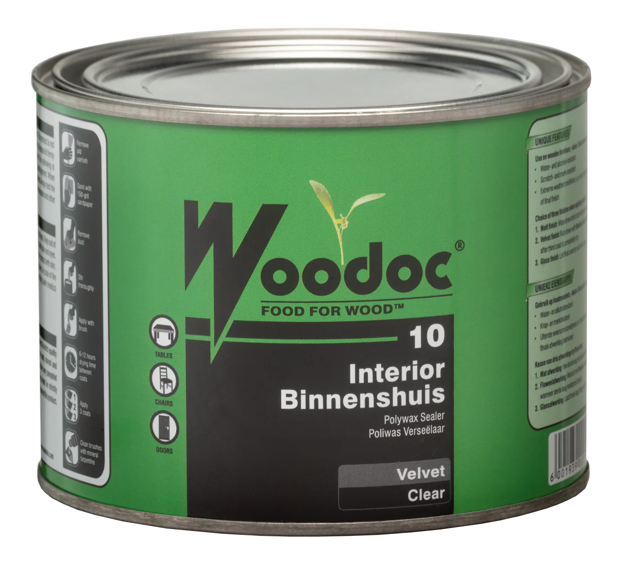 Woodoc 10 Satin/Velvet Interior Wood Finish - Image 4